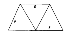 A given ray of light suffers minimum deviation in an equilateral prism P. Additional prism Q and R of identical shape and of the same material as Pare now added as shown in the figure. The ray will now suffer.