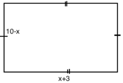 Observe the given rectangular figure, then its area in polynomial function is ……………….