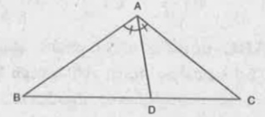 In the figure angleBAD=angleCAD, AB=3.4cm, BD=4cm, BC=10cm, then AC=