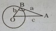 In the figure the relation among a , b and c is …………….