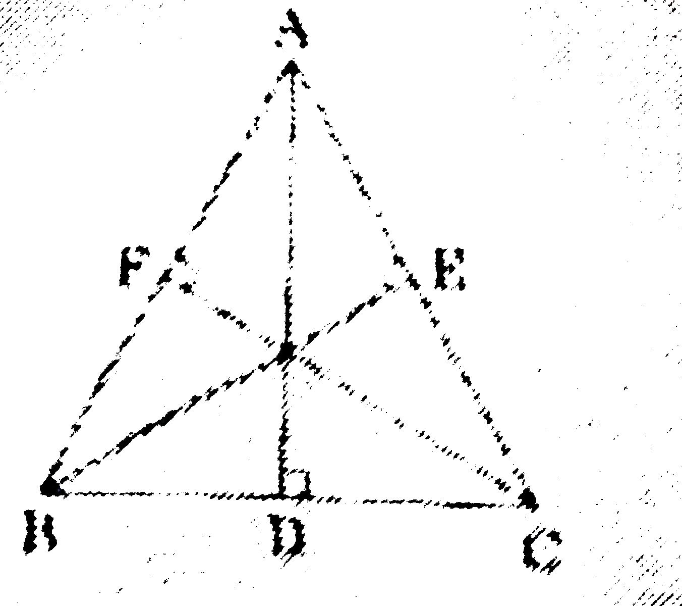 In figure - 6 in an equilateral triangle ABC, AD|BC, BE|AC and CF|AB. Prove that 4(AD^(2)+BE^(2)+CF^(2))=9AB^(2)