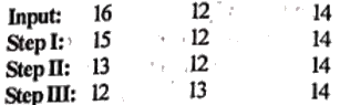 Directions : Ten word-processing machines when given an input line of words (or numbers) rearrange them following a particular rule, in each step. We are giving below ten sets of inputs and the various sequential outputs generated on them by the ten different machines. You are asked to find if the machine is working on a logic of shifting or arranging or arithmetical operations or miscellaneous