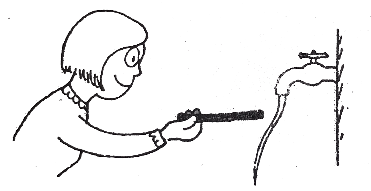 In normal cases thin stream of water bends toward a negatively charged rod. When a positively charged rod is placed near the stream, it will bend in the