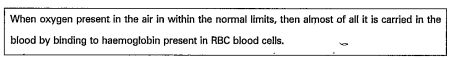 Read the passage and answer the following questions      Name the protein present in blood.