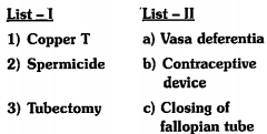 Match the following columns