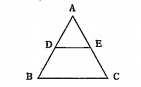 In triangle ABC, DE||BC and AD = 1/3 BD. If BC = 4.5cm, Find DE.