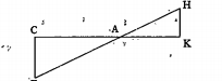 In the adjacent figure triangle AHK ~ triangle ABC.  If AK = 10cm, BC = 3.5cm and HK = 7cm, find AC.