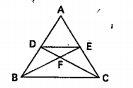 In the given figure, DE//BC and AD : DB = 5 : 4, then (triangle DEF)/(triangle CFB)=