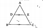 In the figure, triangle ABC, DE// BC and (AD)/(DB)= 3/5, AC = 5.6 then AE = ……….cm.