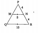 In the figure, x = ……………cm.