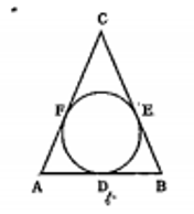 The semi perimeter of triangle ABC = 28 cm then AF + BD + EC is