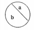 What do we call the part a and b in the below circle?
