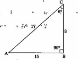 In triangle ABC, angle B = 90^@, angle C = theta. From the figure, tan theta=