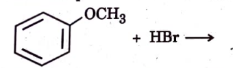 (a) (i) Write hydroboration-oxidation reaction with an example.   (ii) Write the products of the followinvg reaction :   (iii) Why is p-nitrophenol more acidic than phenol ?