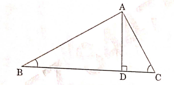 In the given figure, angle ABC and angle ACB are complementary to each other and AD bot BC then,