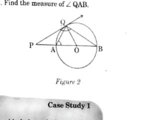 In the given Figure, PQ is a tangent to the circle centred at o such that angle PQB = 120^@. Find the measure of angle QAB.