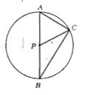 ऊपर दी गई आकृति में P केन्द्र वाले वृत्त के व्यास के छोर बिन्दु A और B हैं और वृत्त की परिधि पर एक बिन्दु C इस प्रकार का है कि angleABC=35^(@), तो anglePCA क्या है ?