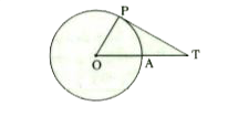 In the figure given below, the radius of the circle is 6 cm and AT = 4 cm. The length of tangents PT is