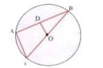 In the above diagram, BC is diameter, O is centre and OD|AB. If AC=lambdaOD, then value of lambda is