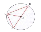 In the above figure, BC is diameter and O is centre. If area (DeltaOAB)=k xx area (DeltaOAC) then K is