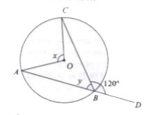 In the given figure , find the value of x, if it is given that O is the centre of circle.