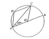 If O  is the centre of the circle then find  angle ADC