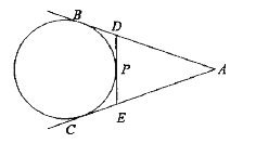 In the figure if AB = 8 cm and PE = 3 cm then AE =