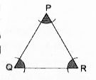दी गई आकृति में, 14 सेमी की त्रिज्याएँ लेकर तथा P,Q और R को केन्द्र मानकर चाप खींचे गए हैं। छायांकित क्षेत्र का क्षेत्रफल ज्ञात कीजिए।