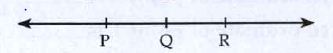 Observe the given figure and fill in the blanks. Ray PQ uu Ray QP =