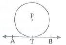 In the adjoining figure, point P is the centre of the circle and line AB is the tangent of the circle at T. The radius of the circle is 6 cm. Find PB if /TPB=60^@