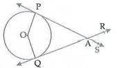 A circle with centre O. point A is the exterior of the circle. Line AP and line AQ are tangents at point P and point Q respectively P-A-S, Q-A-R, /PAR=130^@. Find /AOP