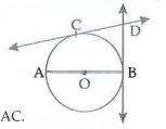 In the adjoining figure, O is the centre and seg AB is a diameter. At point C on the circle, the tangent CD is drawn. Line BD is tangent at B. Prove that seg OD||seg AC
