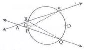 Secants containing chords RS and PQ of a circle intersect each other in point A in the exterior of a circle. If m(arc PCR)=26^@ and m(arc QDS)=48^@, then find m/SPQ