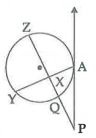In the adjoining figure line PA is a tangent to the circle at point A . Secant PQZ intersects chord AY in point X, such that AP = PX = XY. If PQ = 1 and QZ = 8 . Find AX.