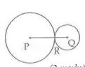 Two circles having radii 5.5 cm,4.2 cm touch each other externally.Find distance between their centres?