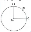 In the adjoining figure A (P-ABC) = 154 cm^2 and radius of the circle is 14 cm. Find (i) angleAPC