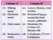 Match the columns: