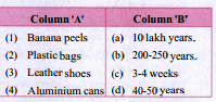 Match the columns: