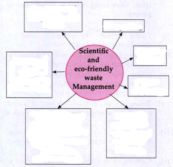 Complete the following concept chart: 
 Scientific and eco-friendly waste Management