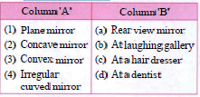 Match the columns: