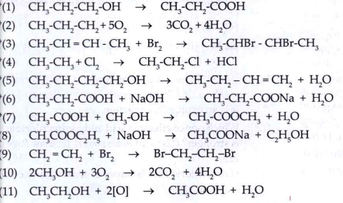 Identify the type of the following reaction of carbon compunds: