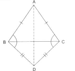 ABC and DBC are two isosceles triangles on the same base BC. Show that, triangleABD = angleACD
