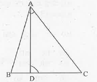 ABC  ಯಲ್ಲಿ angleABC = angleBAC  ಆಗುವಂತೆ  D ಯು  BC ಬಾಹುವಿನ ಮೇಲಿನ ಒಂದು ಬಿಂದುವಾಗಿದೆ. ಆದರೆ CA^2 = CB.CD    ಎಂದು ಸಾದಿಸಿ.
