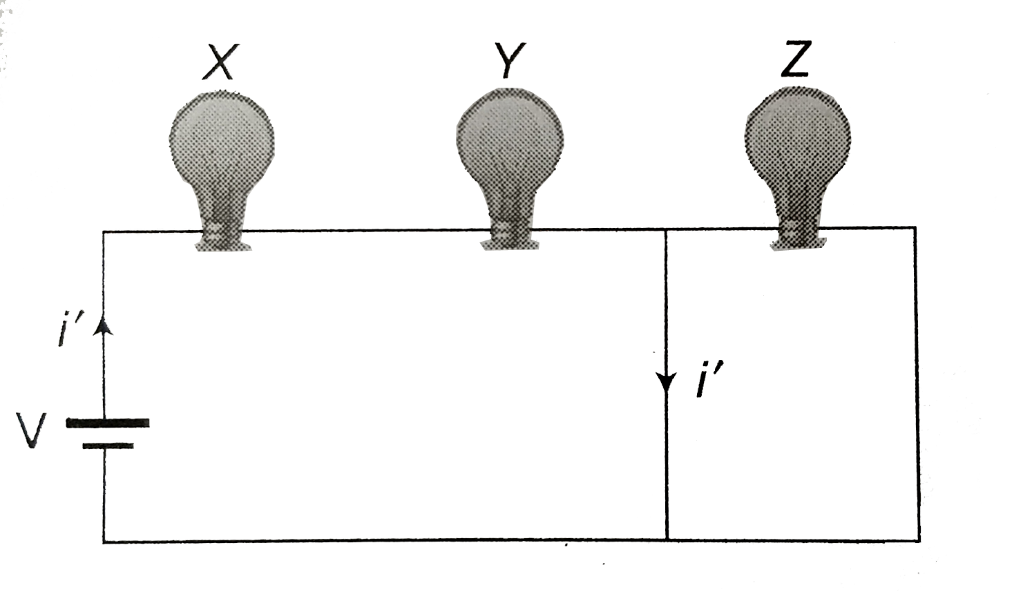 A Series Circuit Consists Of Three Bulbs Connected To A Batter