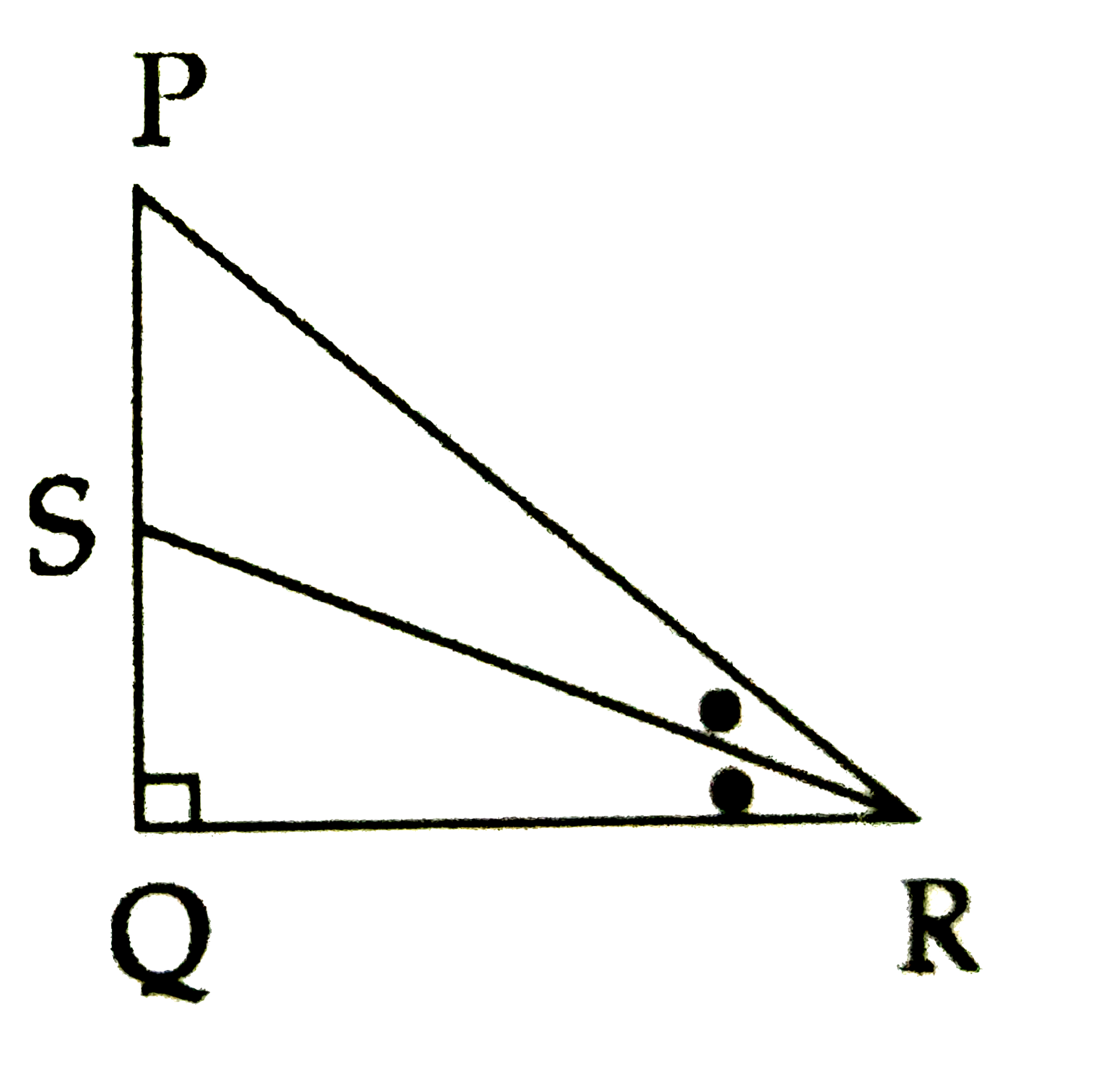In DeltaPQR seg RS is bisector of  anglePRQ.PS=6, SQ=8,PR=15. Find QR.