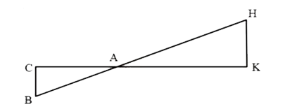 In the given Fig. triangleAHK ~ triangleABC. If AK=10cm, BC=3.5 cmj and HK=7CM, find AC