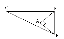 In the given Fig. PQ= 24 cm, QR= 26 cm, anglePAR= 90^@, PA =6 cm and AR= 8 cm, find angleQPR.