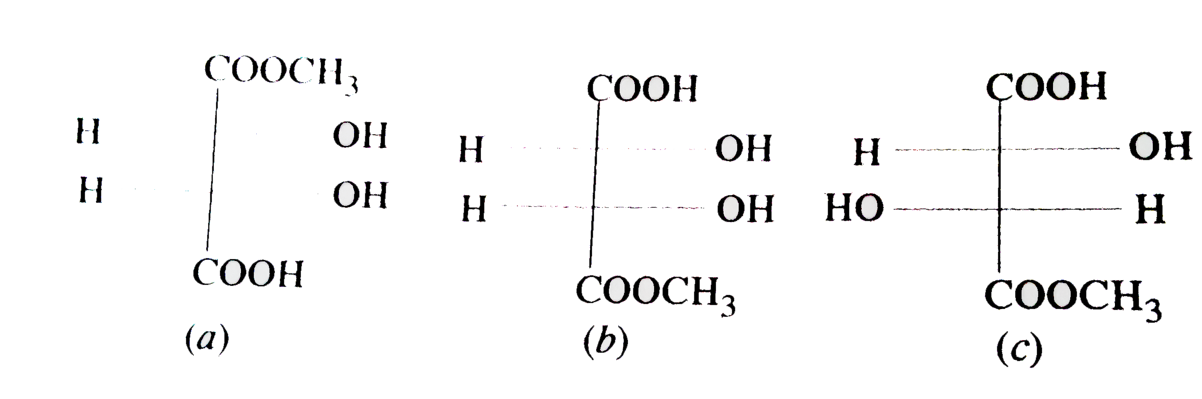 The correct statement about the compounds (a), (b) and (c) is