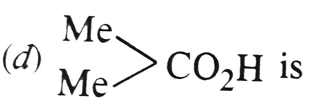 The correct order of increasing strength of the compounds   (a) CH(3)CO(2)H (b) MeOCH(2)CO(2)H   (c) CF(3)CO(2)H (d)