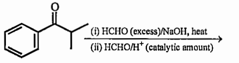 The major product of the following reaction sequence is